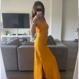 cult gaia kamilla one shoulder stretch silk gown